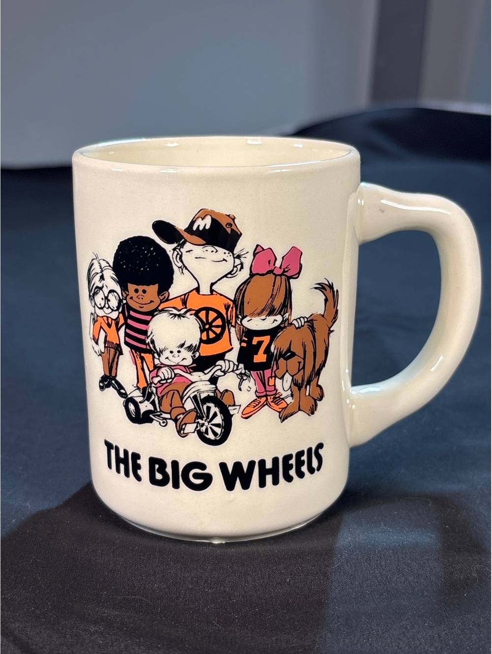 Vintage Marx Toys The Big Wheel Coffee Mug 1970s Retro Toy Advertising Rare